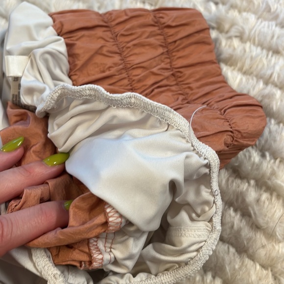 Free People The Way Home Shorts in Brushed Apricot - Picture 6 of 6